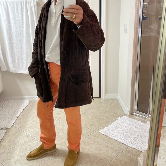 Hickey Freeman men’s quilted suede jacket size L - Picture 2 of 10